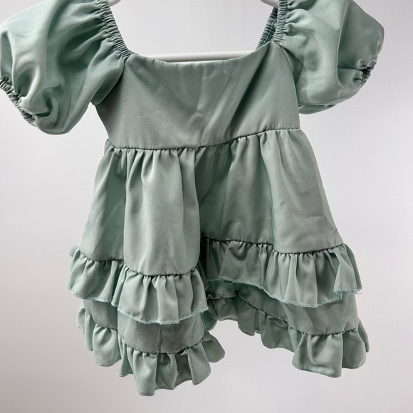 Baileys Blossoms Other - Sage Green Ruffled Dress, Baileys Blossoms size 0-3m. GORGEOUS